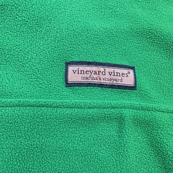 Vineyard Vines Jacket Men’s Large Green/Blue Fleece 1/4 Zip‎ Pullover Casual - Picture 2 of 9